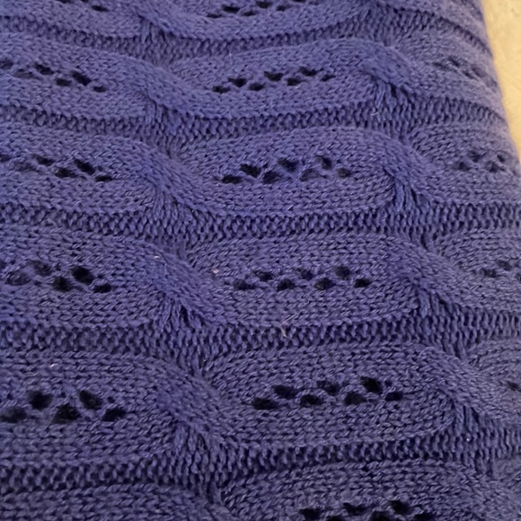 Celeste Wool & Cashmere Blend Cornflower Infinity Scarf - Picture 2 of 4